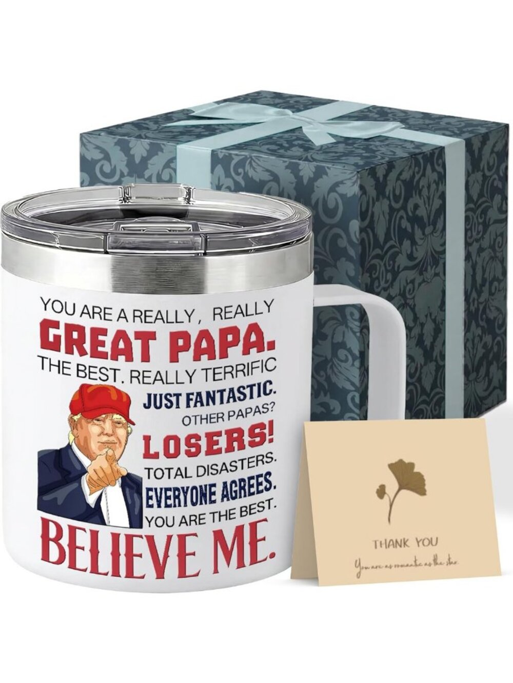 Personalized Father's Day Gifts - 14oz Coffee Mug for Dad, Grandpa, Stepdad